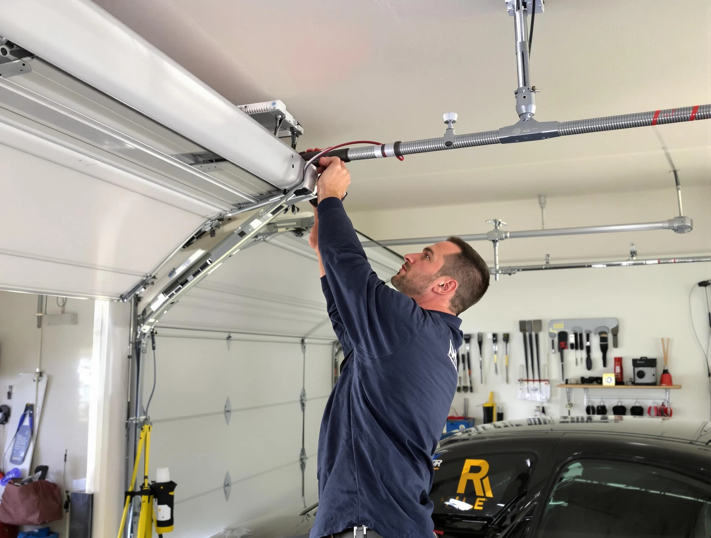 Mount Juliet Garage Door Repair technician performing garage door cable repair in Mount Juliet