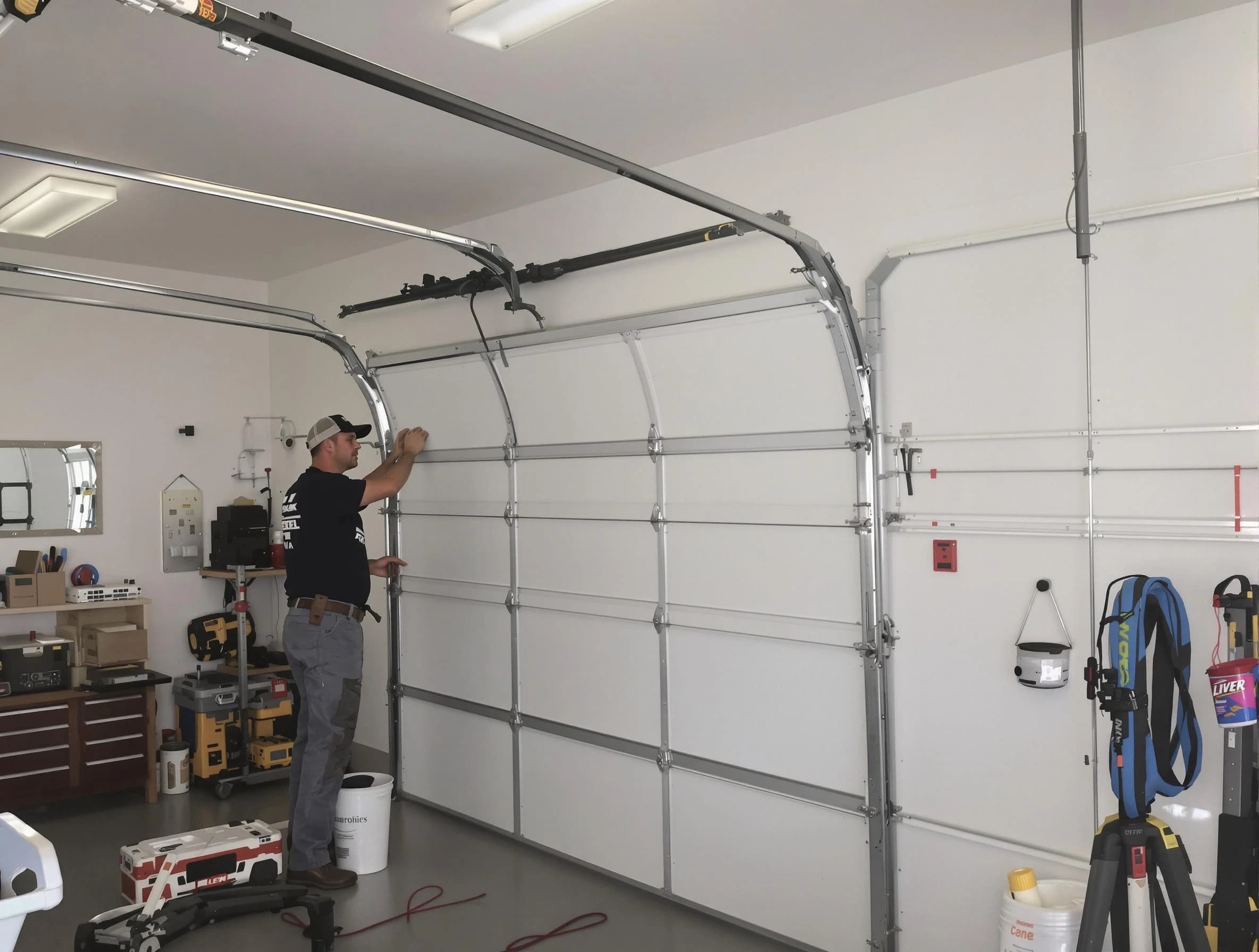 Mount Juliet Garage Door Repair team installing new garage door in Mount Juliet