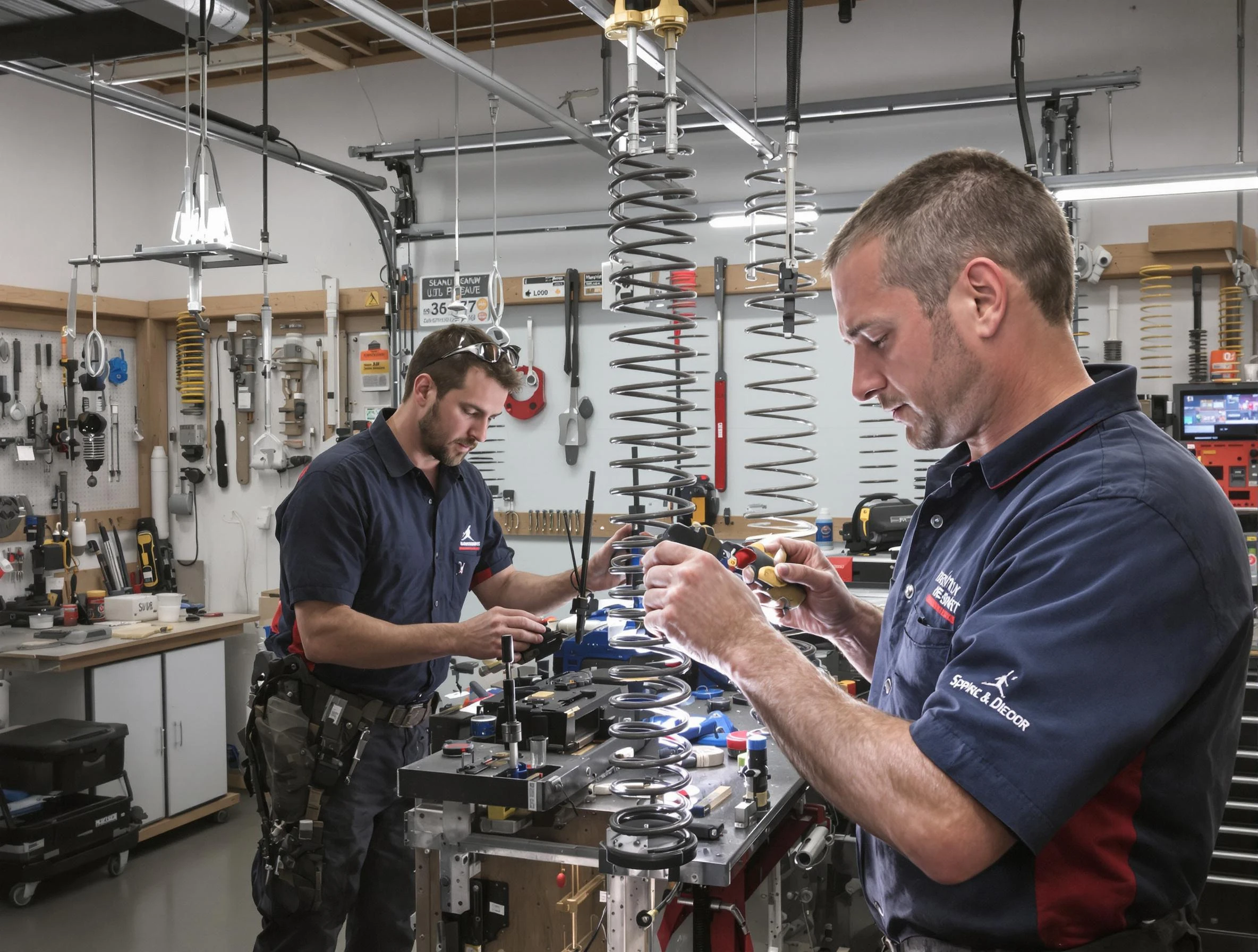 Garage door spring repair service by Mount Juliet Garage Door Repair in Mount Juliet